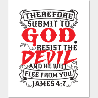 James 4:7 Posters and Art